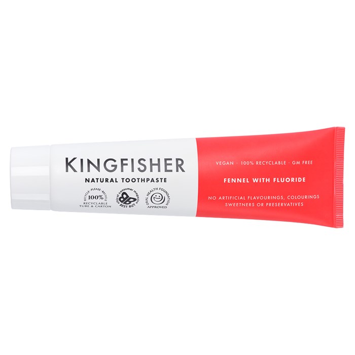 Kingfisher Tandkräm Fänkålssmak & Fluor, 100 ml
