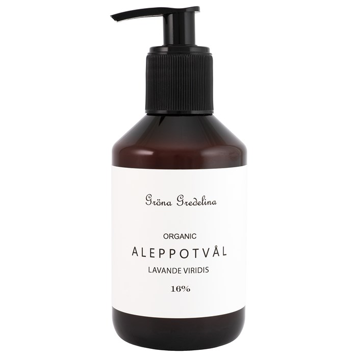 Gröna Gredelina Flytande Aleppotvål Lavendel - 16% lagerbärsolja, 250 ml