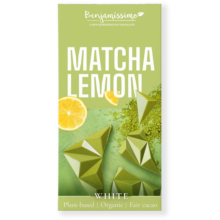 Benjamissimo Vit Choklad med Matcha & Citron, 60 g