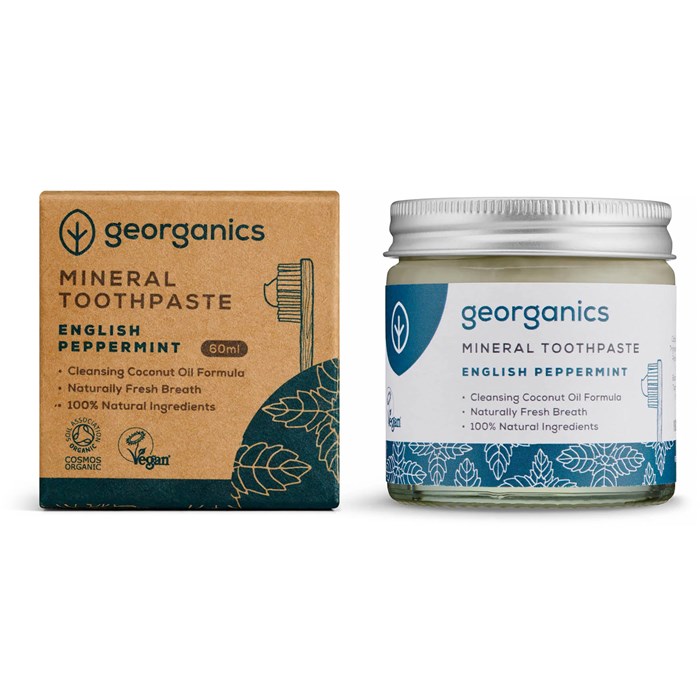Georganics Tandkräm English Peppermint, 60 ml