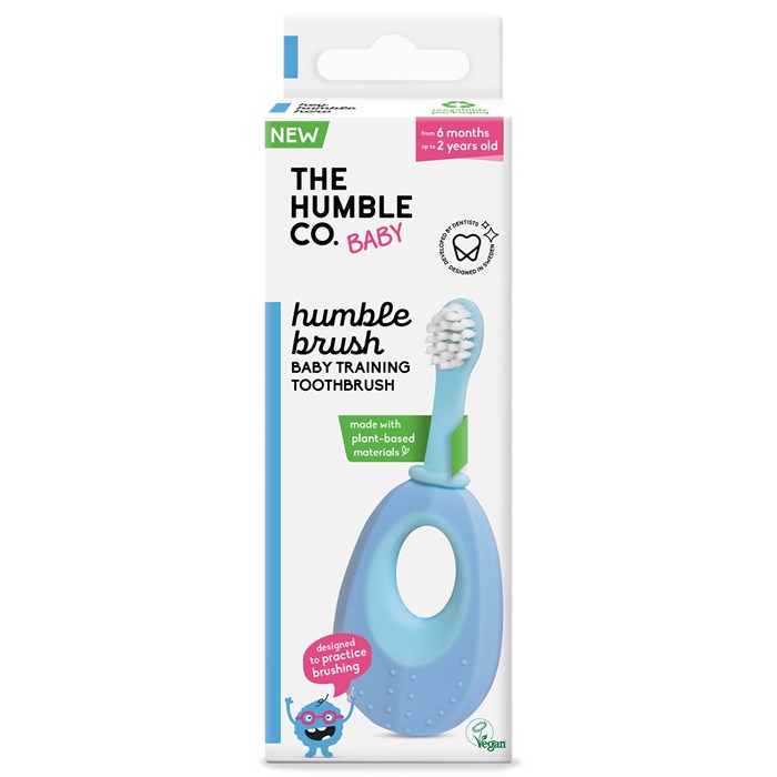 The Humble Co. Växtbaserad Tandborste Baby - Blå