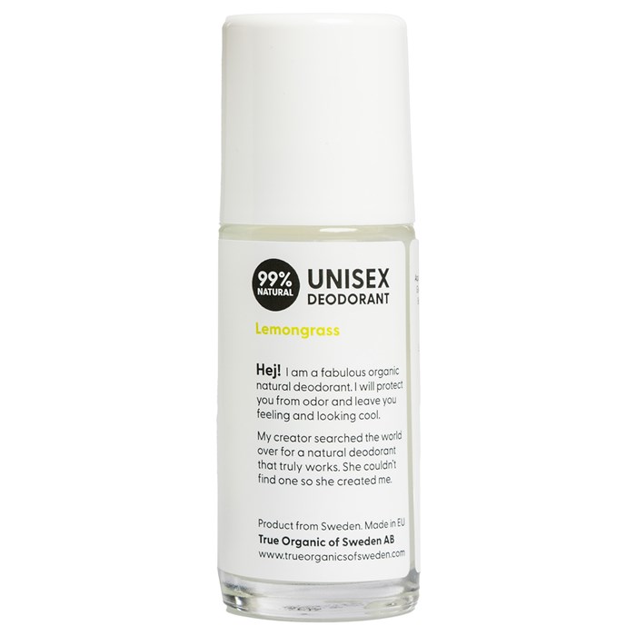 True Organic of Sweden Undercover Agent Deodorant - Lemongrass, 50 ml