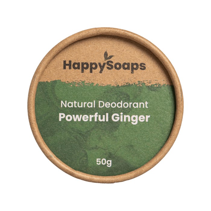 HappySoaps Natural Deodorant Powerful Ginger, 50 g