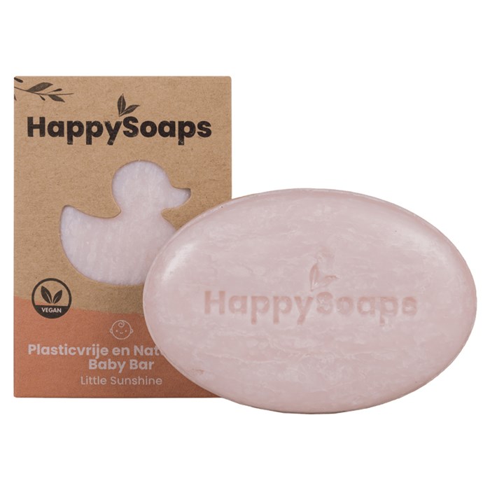 HappySoaps Baby Shampoo & Body Wash Bar - Little Sunshine, 80 g