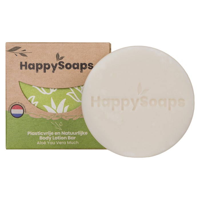 HappySoaps Body Lotion Bar - Aloe You Vera Much, 65 g