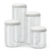 Ekobo Glasburk med silikonlock - Cloud