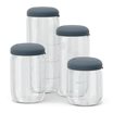 Ekobo Glasburk med silikonlock - Storm