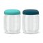 Ekobo Glasburkar med silikonlock, 2 x 180 ml
