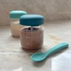Ekobo Glasburkar med silikonlock, 2 x 180 ml