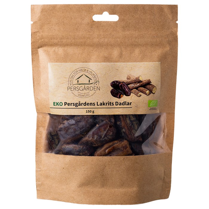Persgården Lakritsdadlar, 150 g
