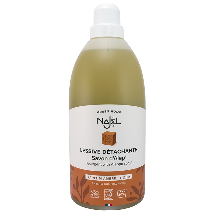 Najel Tvättmedel med Aleppotvål - Amber & Oud, 2 L