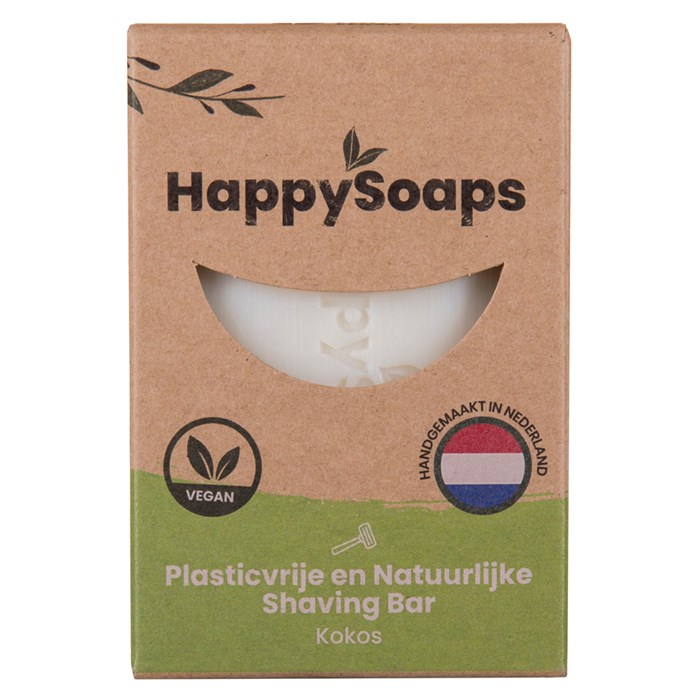 HappySoaps Shaving Bar Coconut, 80 g