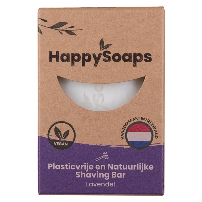 HappySoaps Shaving Bar Lavender, 80 g
