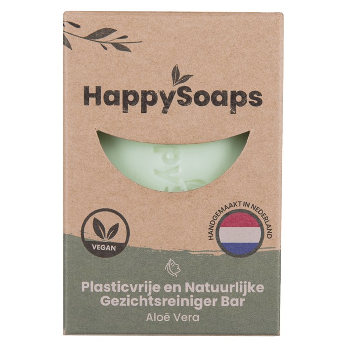 HappySoaps Facial Cleansing Bar Aloe Vera, 70 g