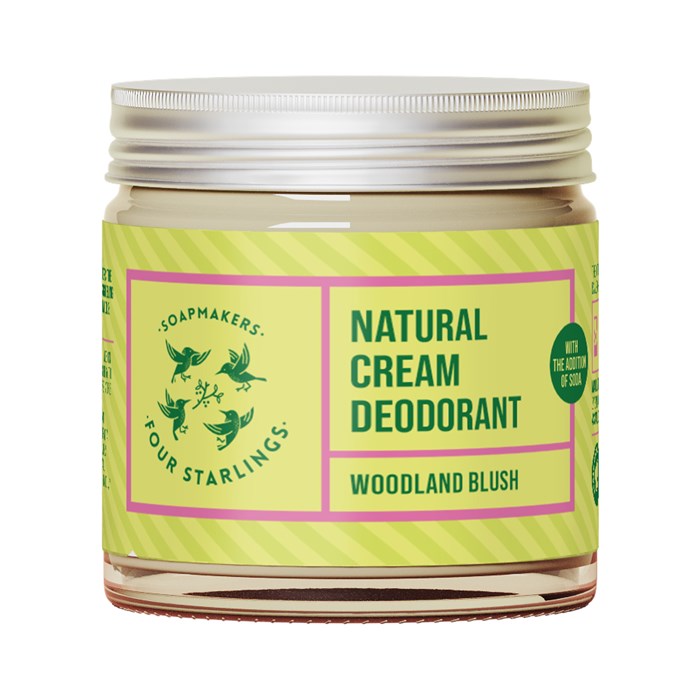 Four Starlings Natural Cream Deodorant - Woodland Blush, 60 ml