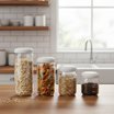 Ekobo Glasburk med silikonlock - Cloud