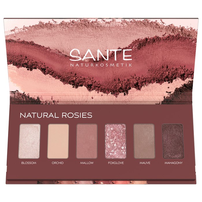 Sante Eyeshadow Palette - Natural Rosies, 6 x 1 g