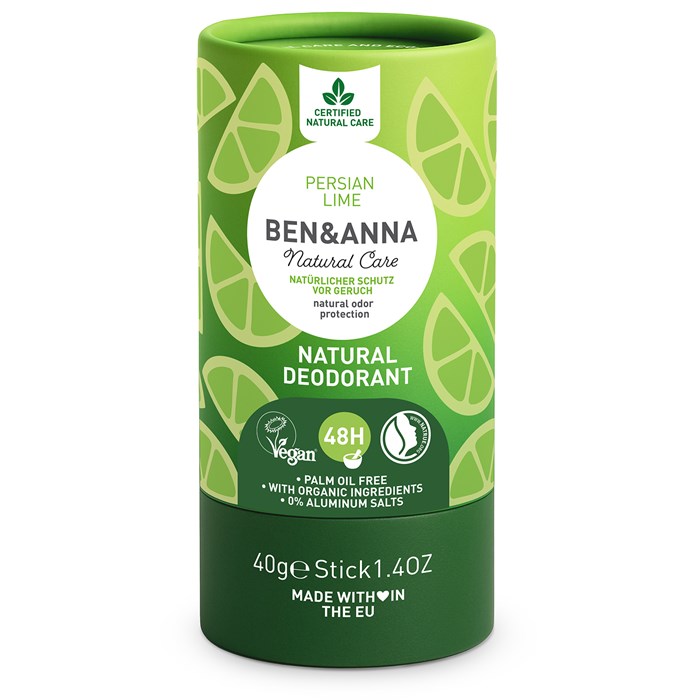 Ben & Anna Natural Deodorant Stick Persian Lime, 40 g