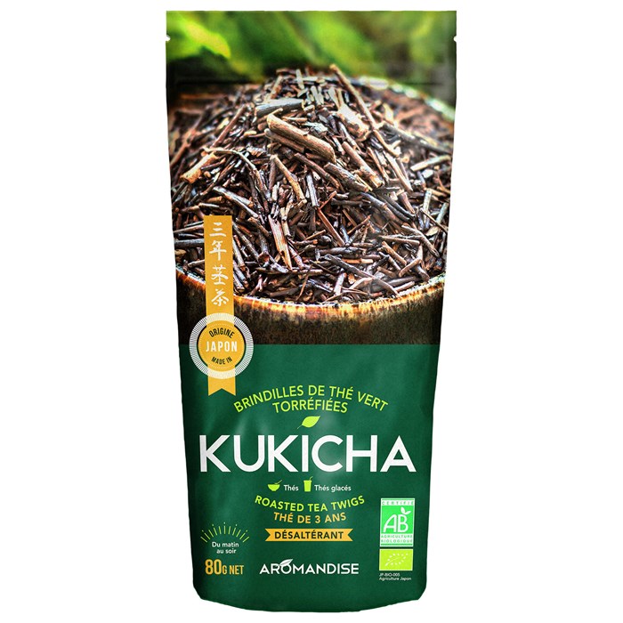 Aromandise Japanskt Grönt Te Kukicha, 80 g