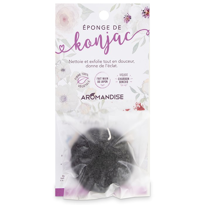 Aromandise Konjac Sponge Bincho Charcoal