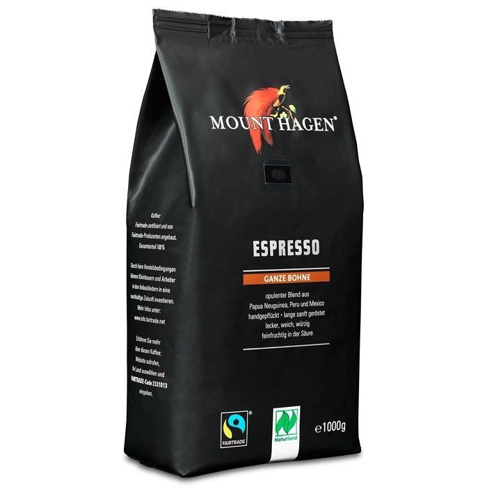 Mount Hagen Kaffebönor Espresso, 1 kg