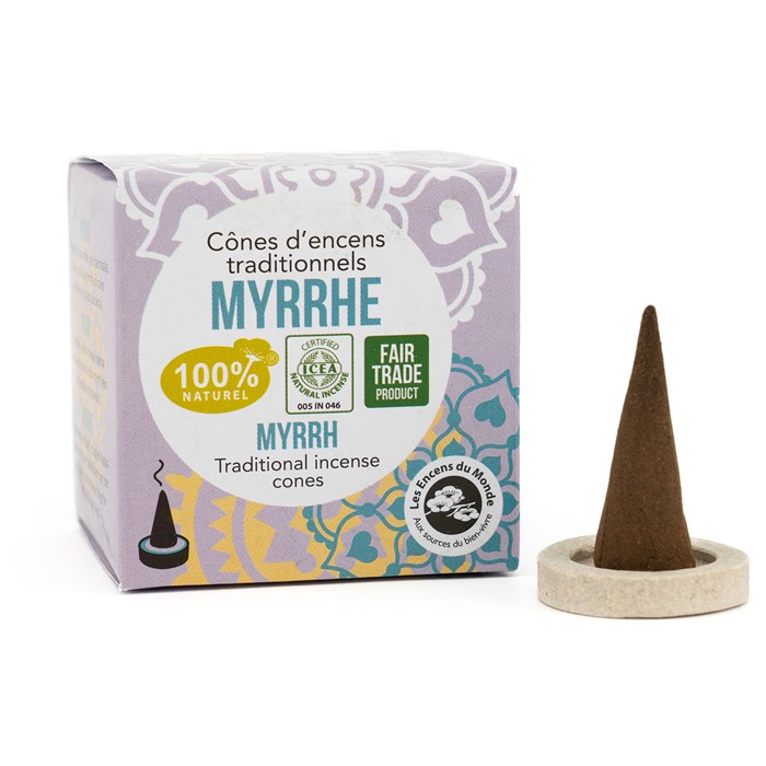 Les Encens du Monde Indiska Rökelsekoner, 12-pack