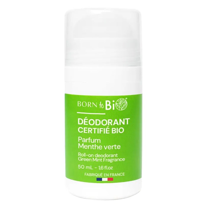 Born to Bio Green Mint Roll-On Deodorant, 50 ml
