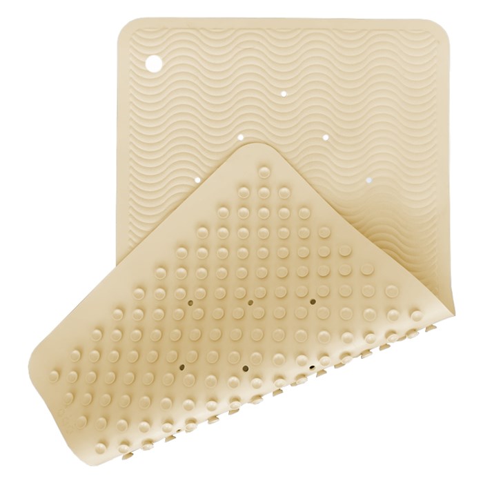 Hevea Badmatta Naturgummi - Wave, 69 x 39 cm