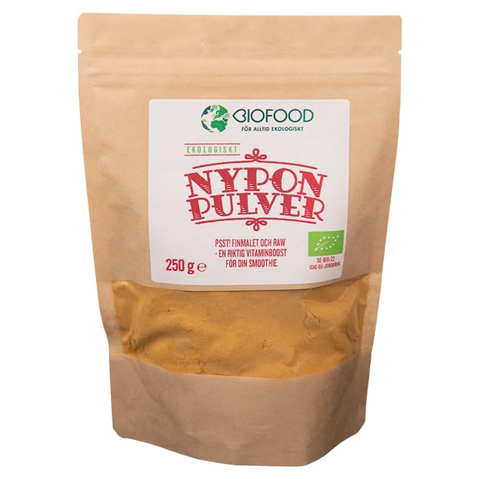 Biofood Ekologiskt Nyponpulver, 250 g