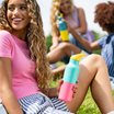 Klean Kanteen Rise Classic Isolerad Vattenflaska - Turquoise Kaleidoscope, 473 ml