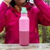 Klean Kanteen Rise Classic Isolerad Vattenflaska - Cashmere Rose Kaleidoscope, 473 ml