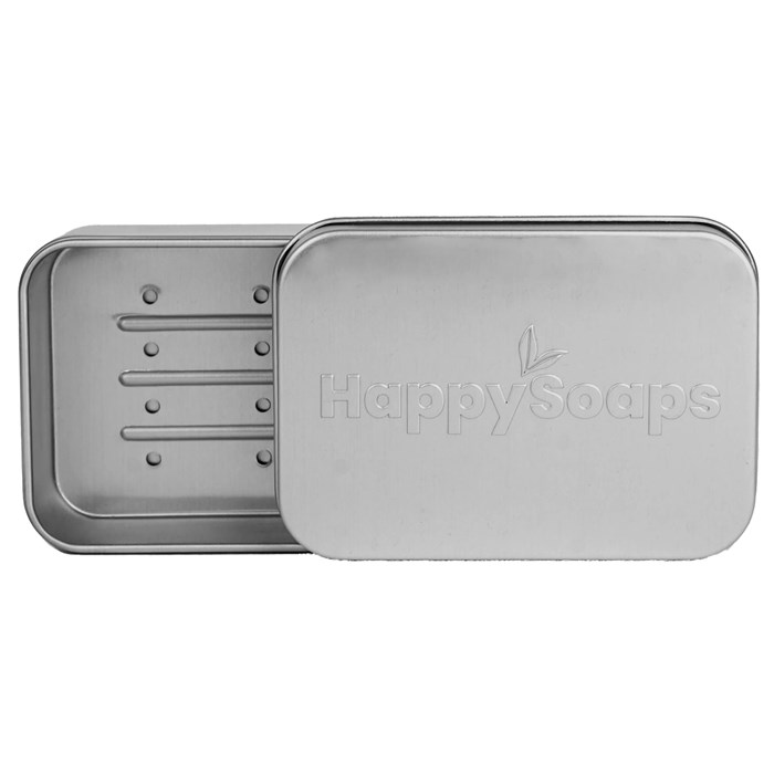 HappySoaps Soap Bar Storage & Travel Tin, 9 x 6 cm