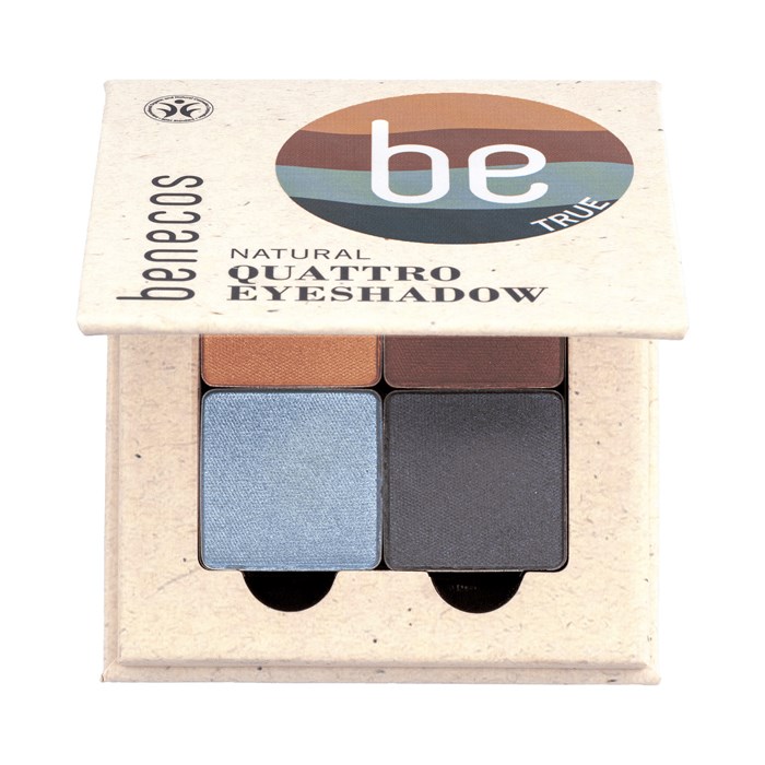 Benecos Natural Quattro Eyeshadow - True Blue, 4,8 g