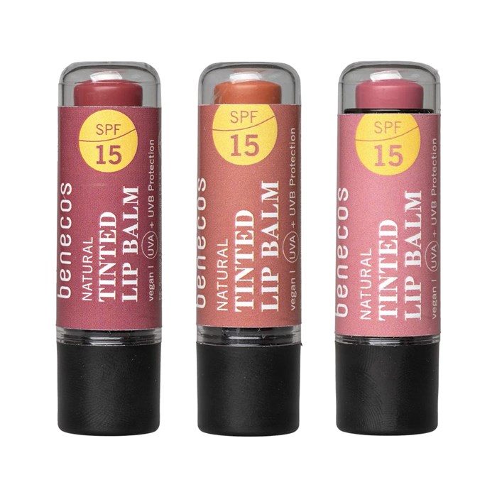 Benecos Natural Tinted Lip Balm SPF 15, 4,7 g