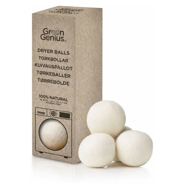 Green Genius Torkbollar Ull, 3 st