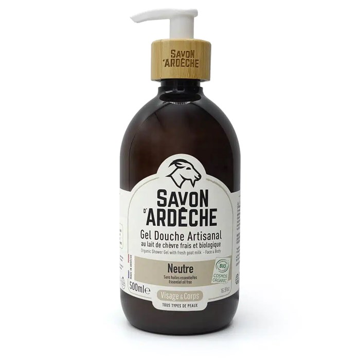 Savon d'Ardèche Shower Gel with Goat Milk - Neutral, 500 ml
