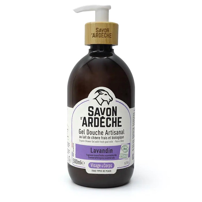Savon d'Ardèche Shower Gel with Goat Milk - Lavandin, 500 ml