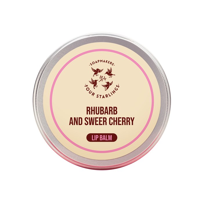 Four Starlings Rhubarb & Sweet Cherry Lip Balm, 15 ml