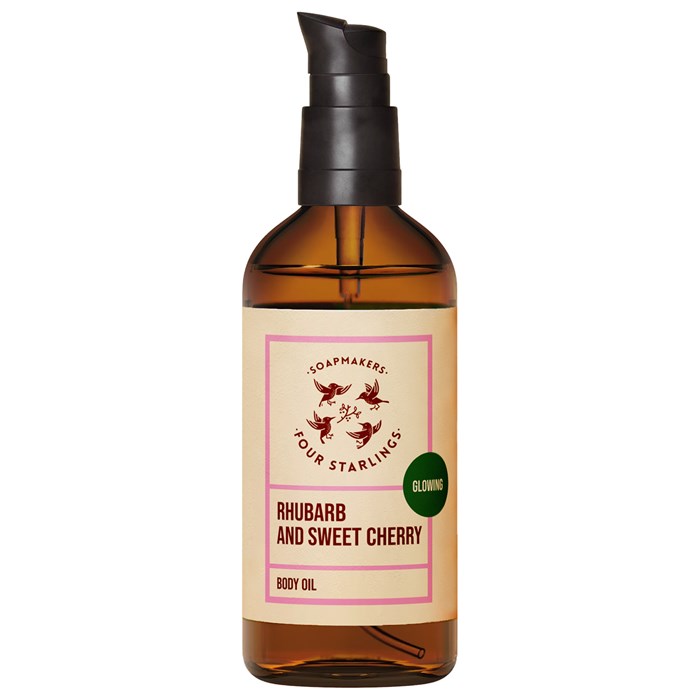 Four Starlings Glowing Body Oil Rhubarb & Sweet Cherry, 100 ml