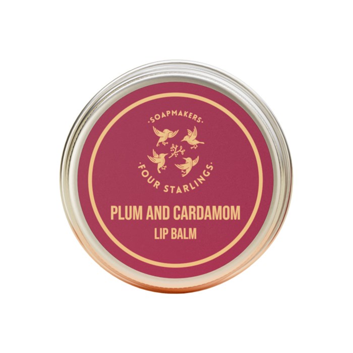 Four Starlings Plum & Cardamom Lip Balm, 15 ml