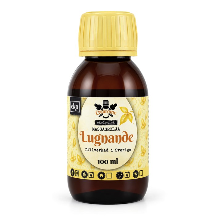 Crearome Massageolja Lugnande, 100 ml