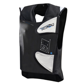 AIRBAGVÄST HELITE E-GP AIR SVART/VIT