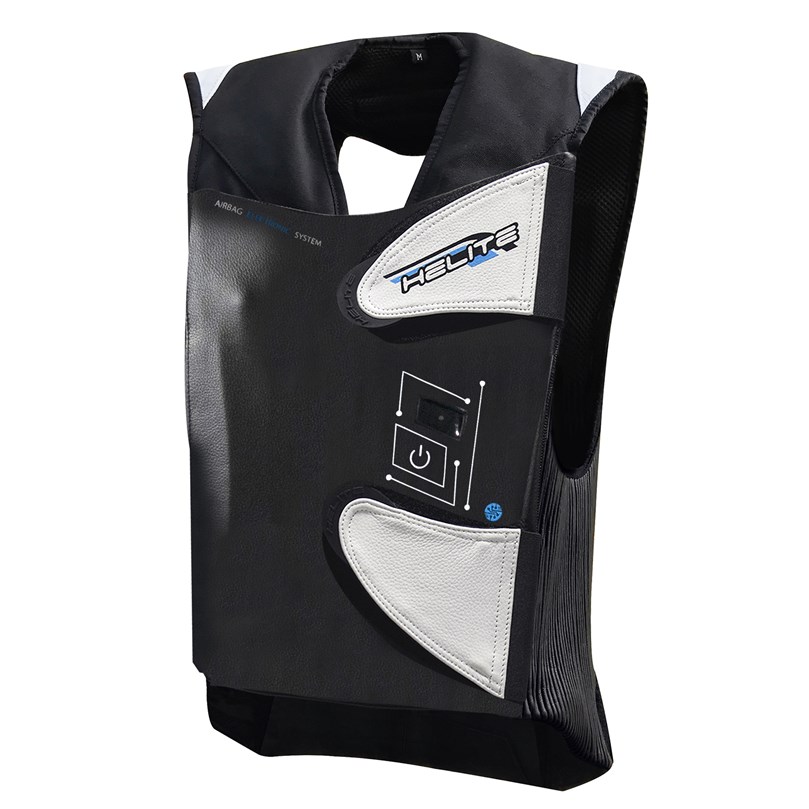 AIRBAGVÄST HELITE E-GP AIR SVART/VIT