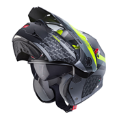 HJÄLM CABERG TOURMAX X Sarabe Matt Grå/Svart/Neongul