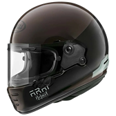 HJÄLM ARAI CONCEPT-XE React Mörk Mocha