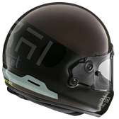 HJÄLM ARAI CONCEPT-XE React Mörk Mocha