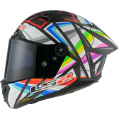 HJÄLM LS2 FF805 THUNDER CARBON GP AERO Flash Svart