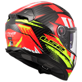 HJÄLM LS2 FF811 VECTOR II CARBON Tantic Röd/Gul