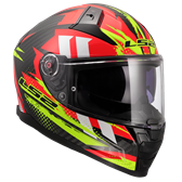 HJÄLM LS2 FF811 VECTOR II CARBON Tantic Röd/Gul
