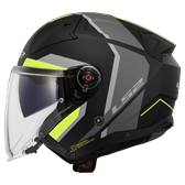 HJÄLM LS2 OF603 INFINITY II Focus Matt Svart/Gul